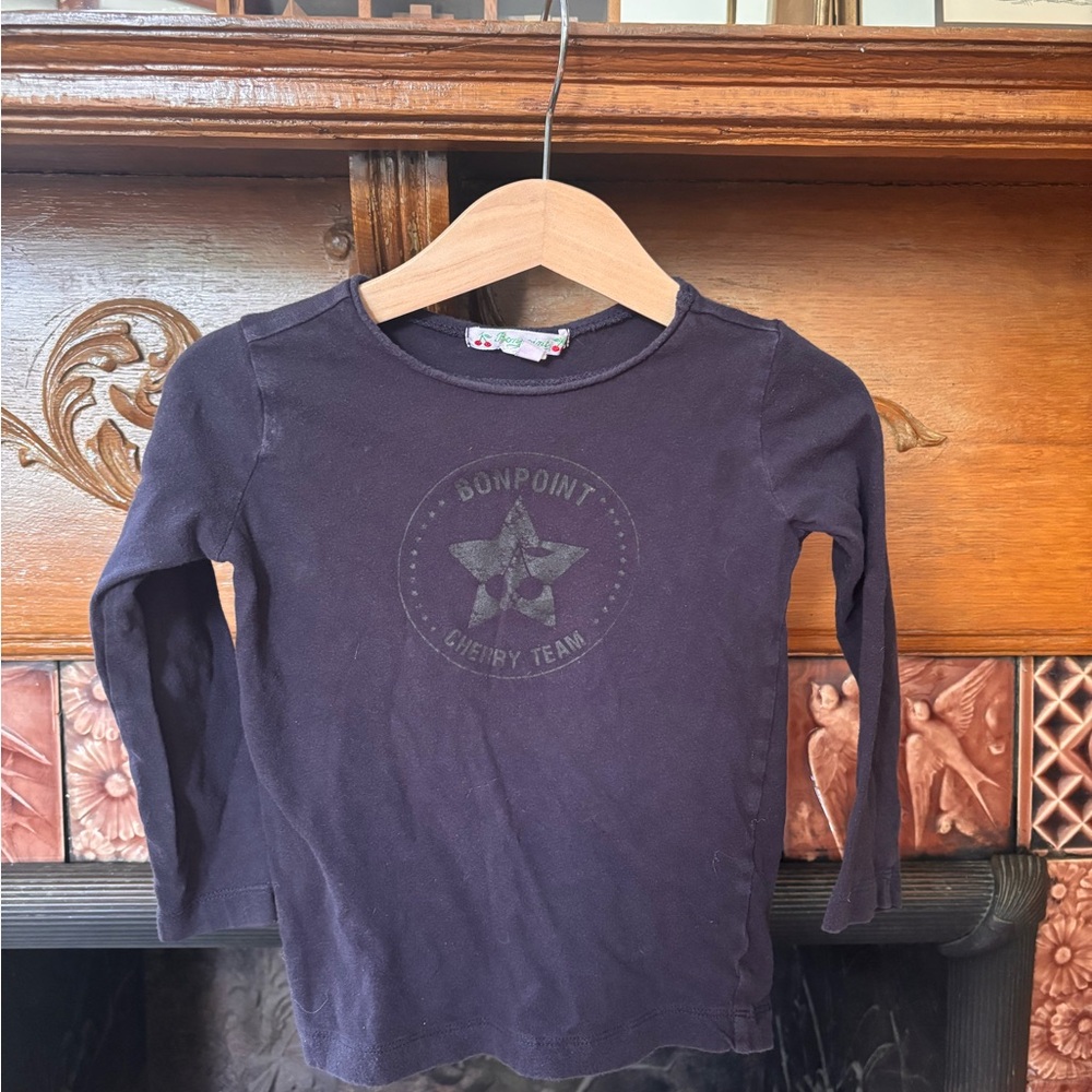 Bonpoint Kids blue Long Sleeve Shirt